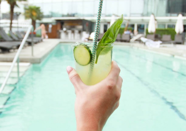 cocktail by the pool