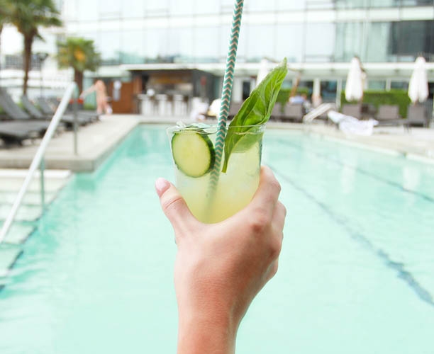 cocktail by the pool