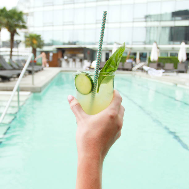 cocktail by the pool