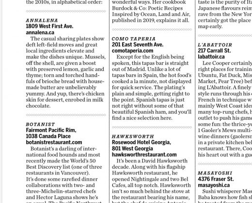 ‘Past Decade a Cornucopia of Dining Joy & Delight’