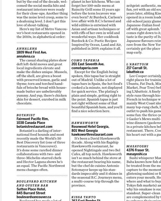 ‘Past Decade a Cornucopia of Dining Joy & Delight’