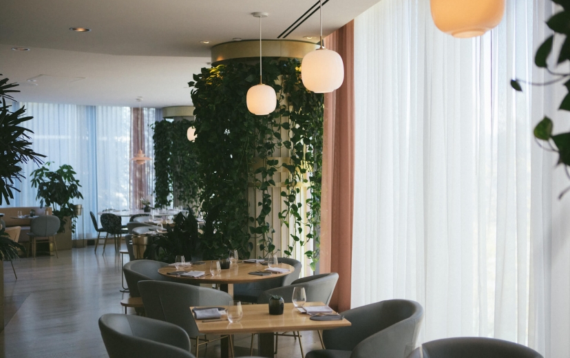 dining room at botanist