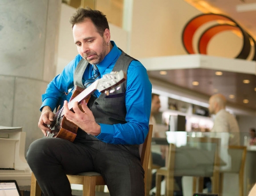 Dave Martone playing guitar