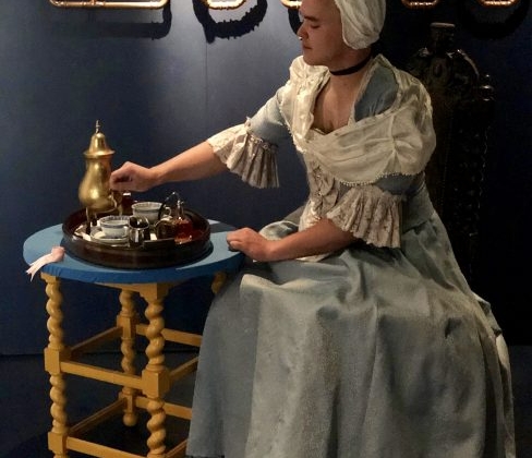 A live recreation of Jean-Étienne Liotard's 'Dutch Girl at Breakfast'