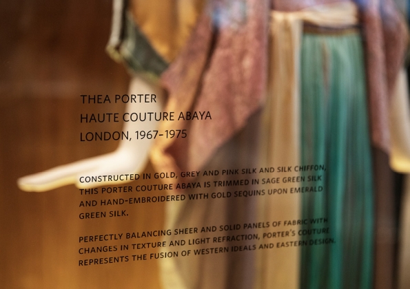 an ornate dress in an art installation