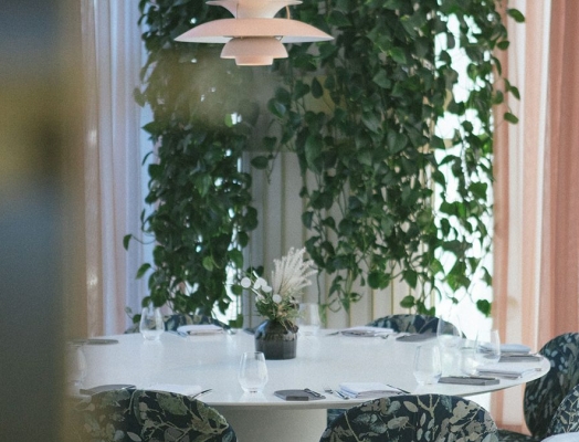 A table at Botanist restaurant