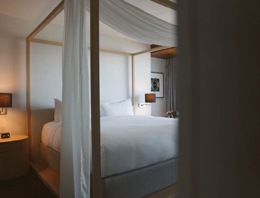 a hotel room at Fairmont Pacific Rim