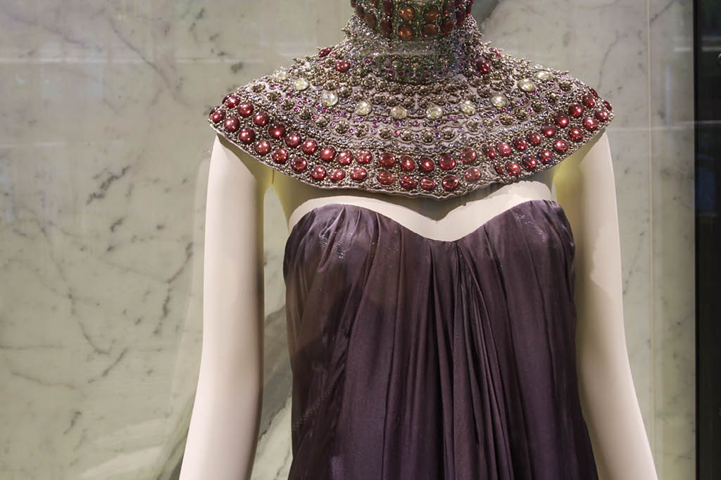 an ornate dress
