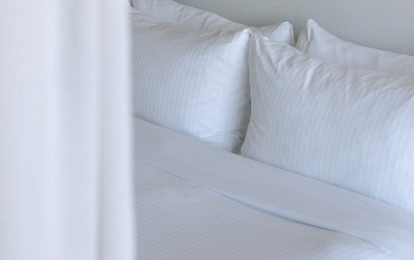 Hotel bed at Fairmont Pacific Rim