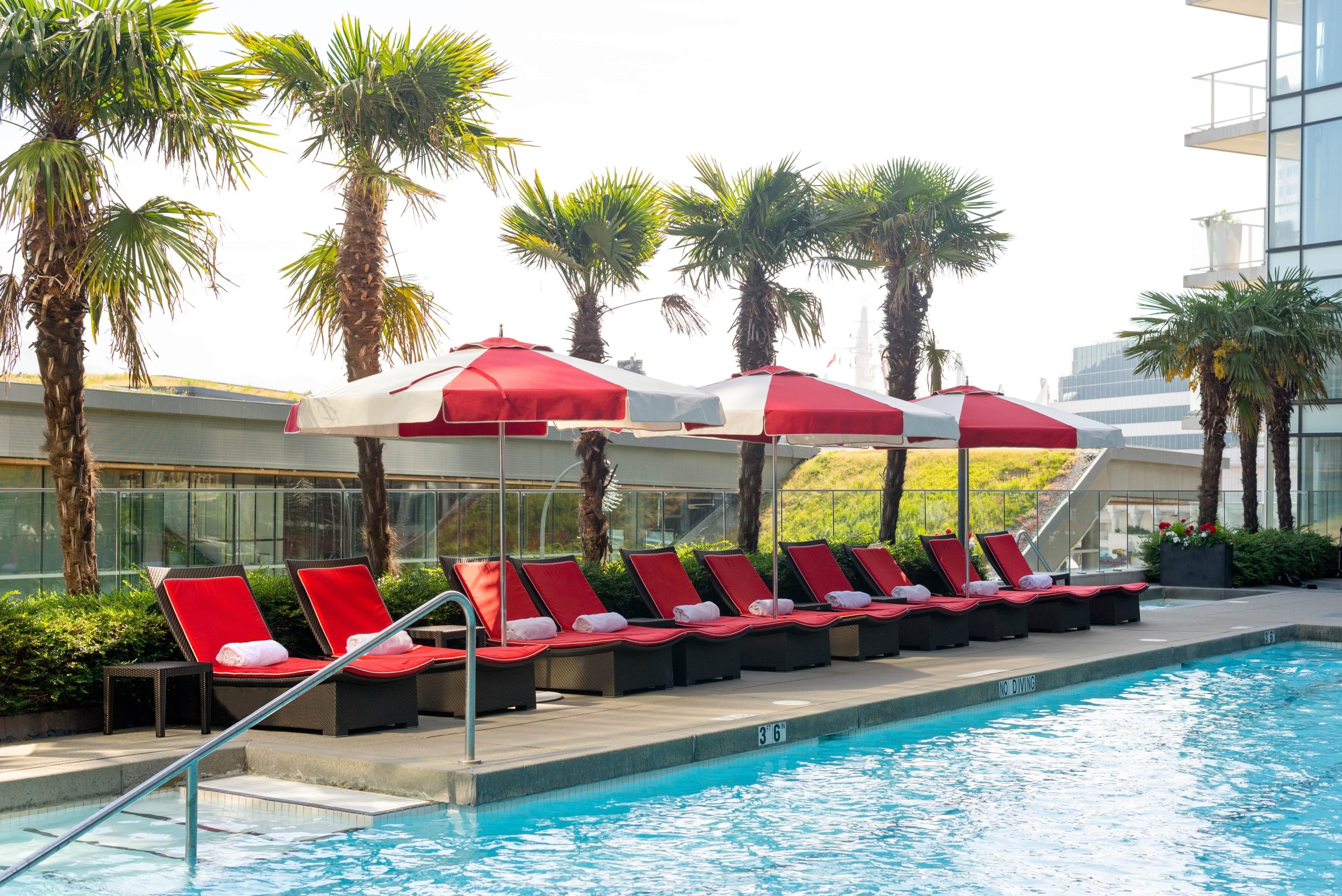 Rooftop Hotel Pool in Vancouver