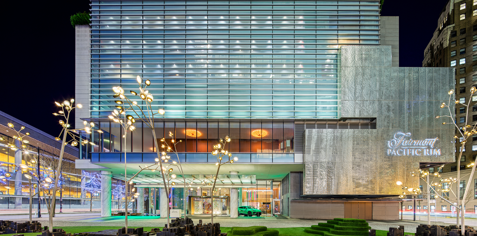 Front patio of Fairmont Pacific Rim
