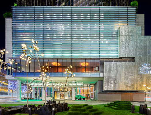 Front patio of Fairmont Pacific Rim