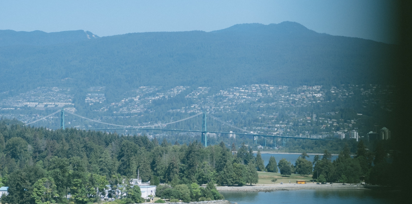 mountains and harbour view
