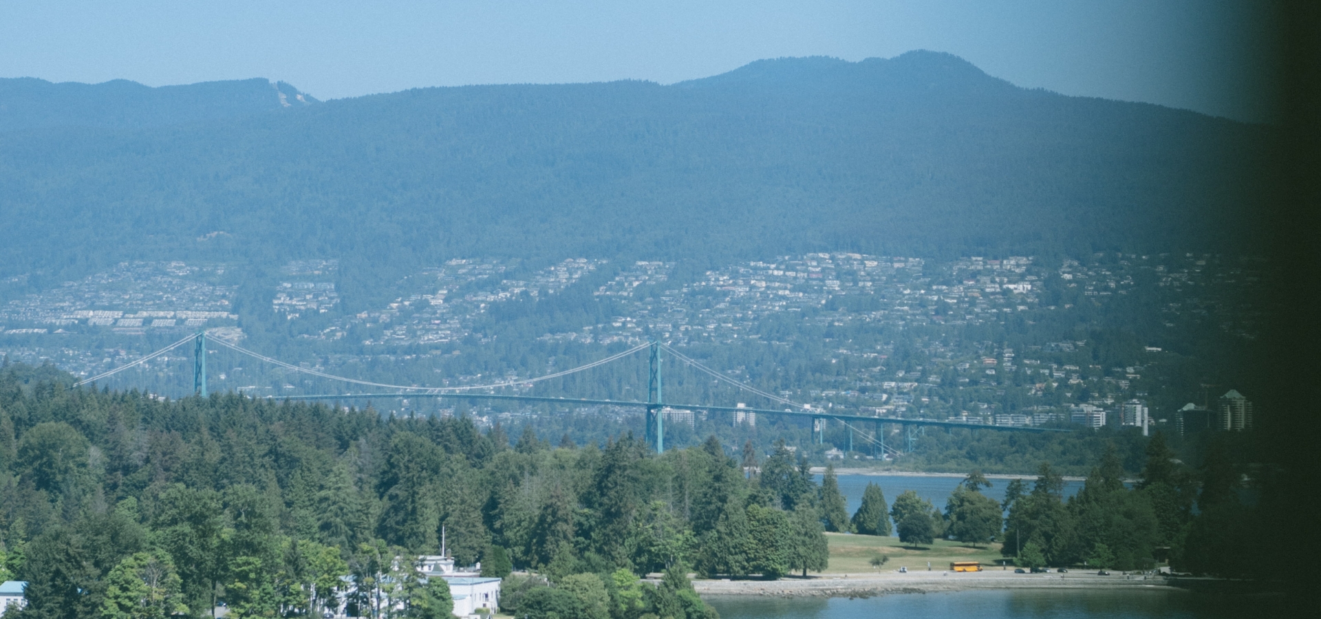 mountains and harbour view
