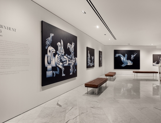 Shawn Hunt exhibition at Pacific Gallery at Fairmont Pacific Rim