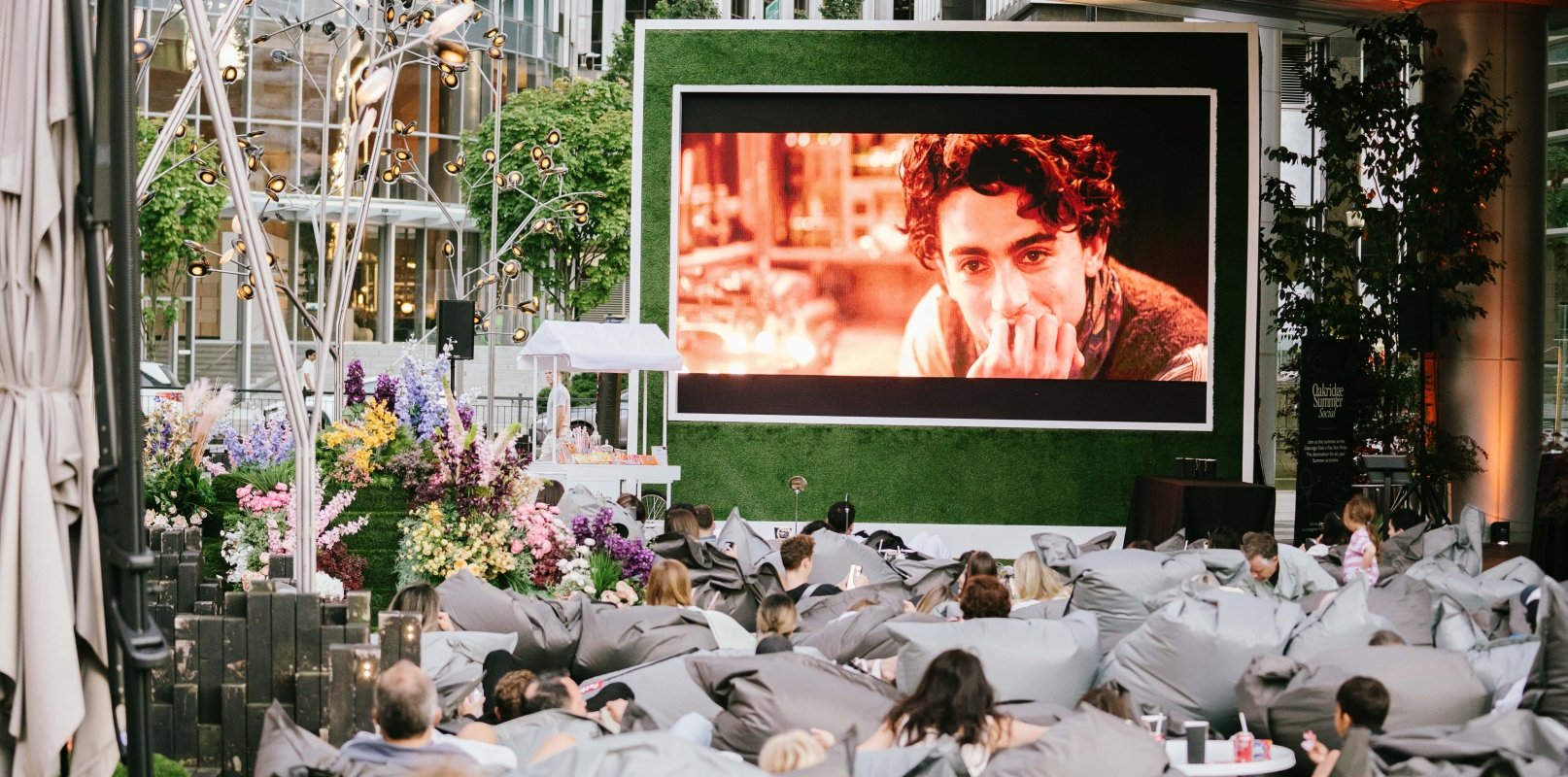 Outdoor Cinema at Fairmont Pacific Rim Patio