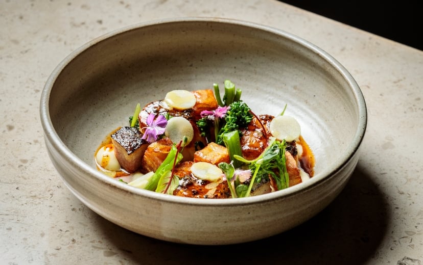 Pan-Seared Scalloped at Botanist in downtown Vancouver