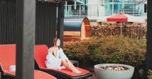Woman at The Nordic Spa at Fairmont Pacific Rim