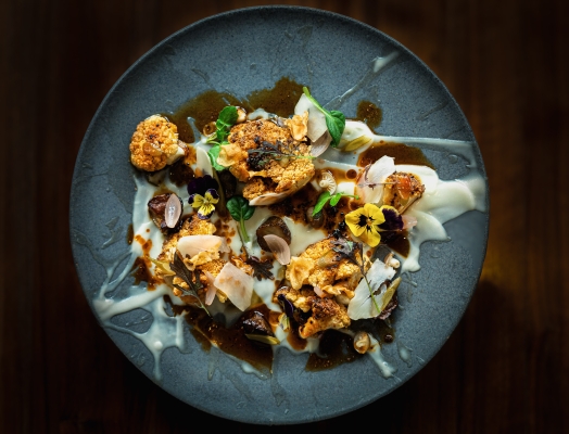 Roasted Cauliflower vegan dish at Botanist