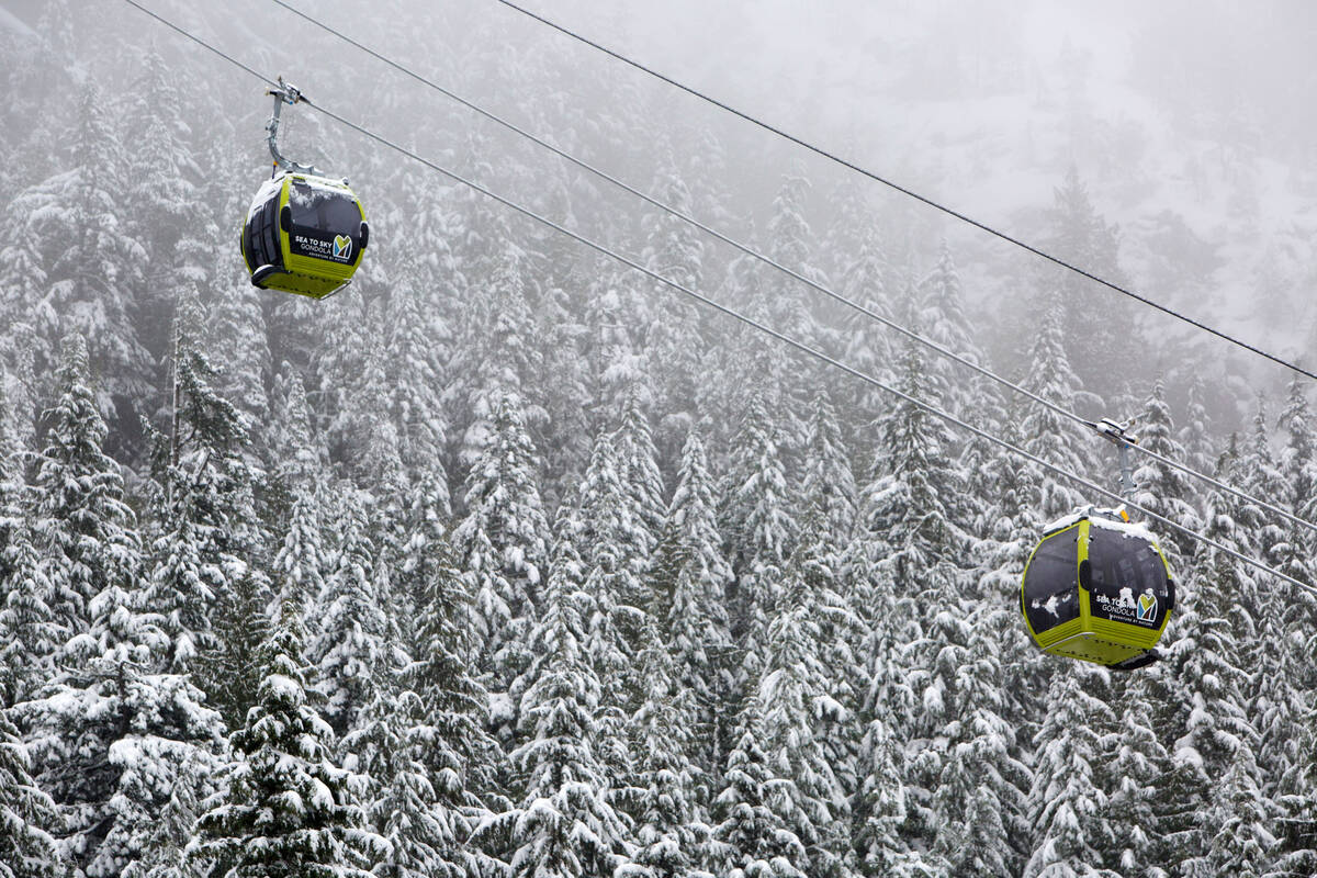 Sea to Sky Gondola Squamish in the winter