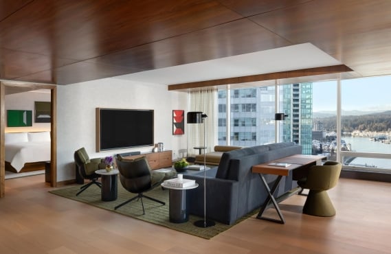 Newly renovated Fairmont Gold Suite with residential touches
