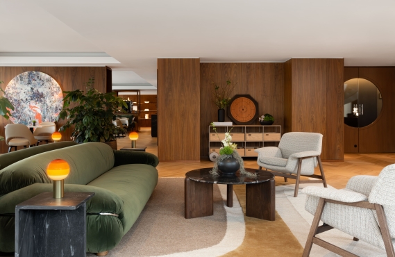 The new Fairmont Gold Lounge Living Area at Fairmont Pacific Rim