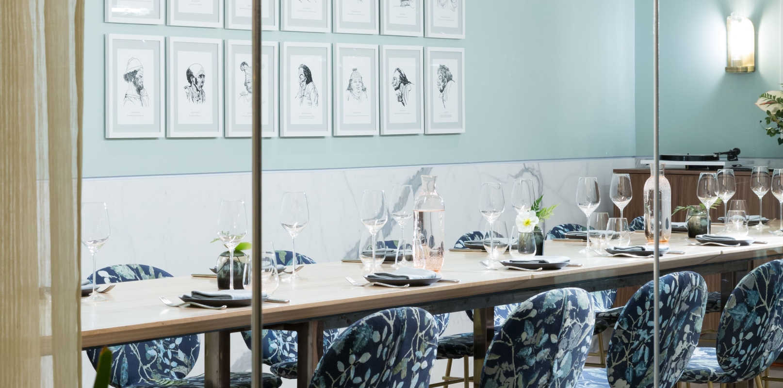 Inside Botanist's private dining room in Vancouver