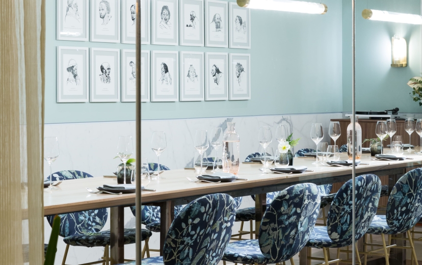 Inside Botanist's private dining room in Vancouver