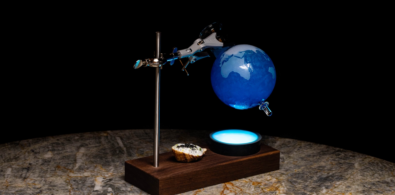 Pale Blue Dot cocktail at Botanist Cocktail Bar in Vancouver