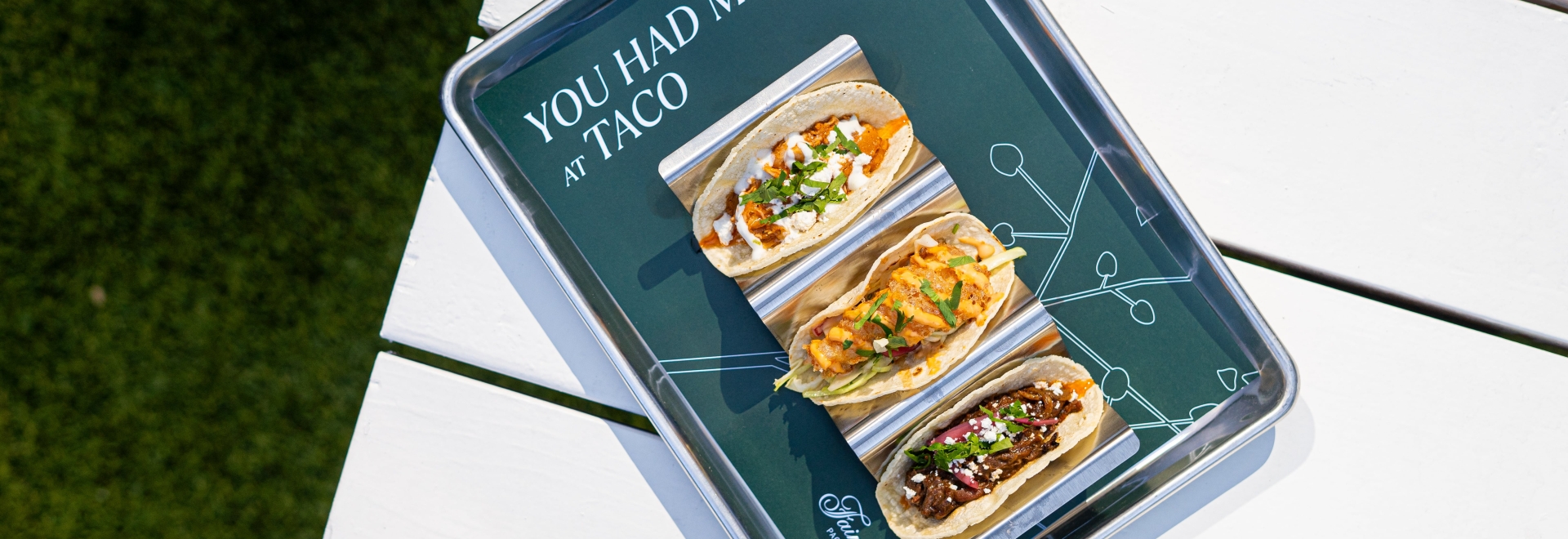 Taco and beer at the best patio in vancouver