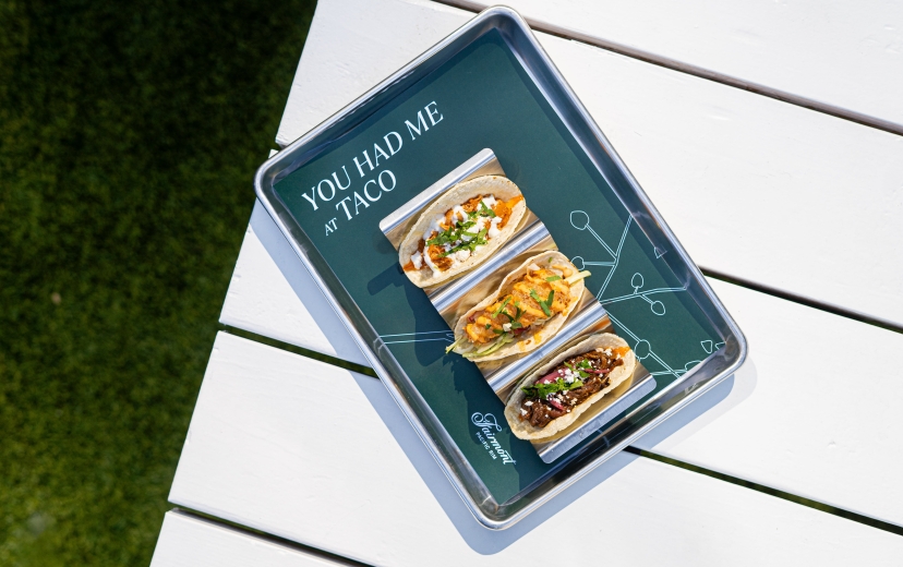 Taco and beer at the best patio in vancouver