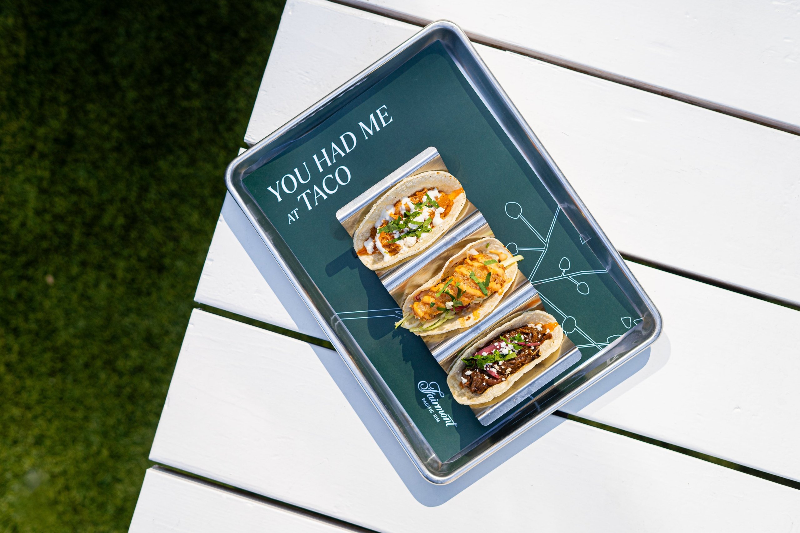 Taco and beer at the best patio in vancouver